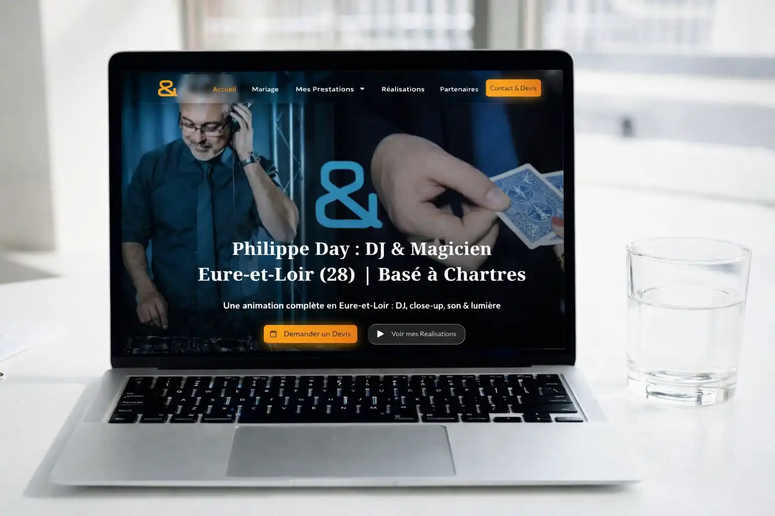 Le site Philippe Day réalisé par Skoweb