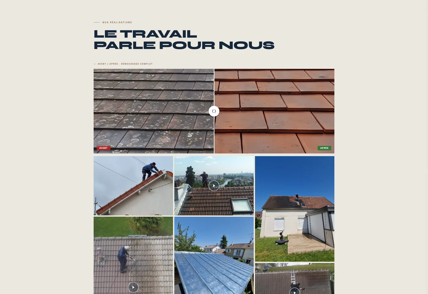 Galerie de chantiers de toiture réalisés par CRZ Rénovation