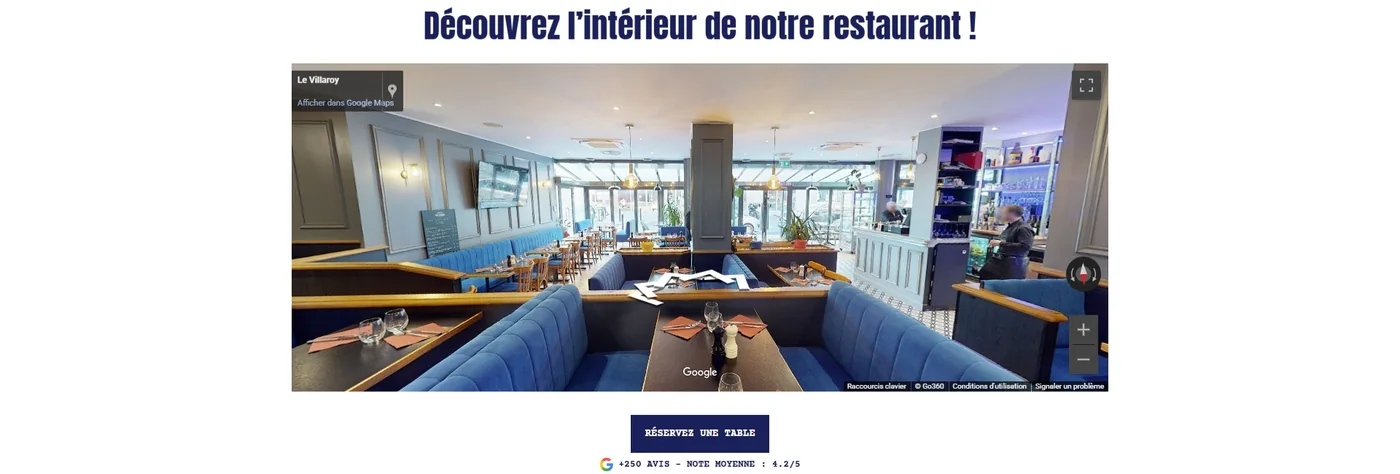 Visite virtuelle de la salle du Villaroy intégrée au nouveau site