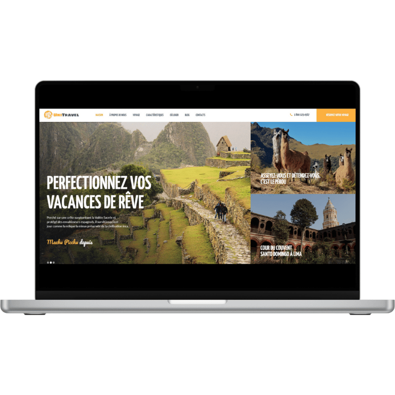 Portfolio site agence de voyage