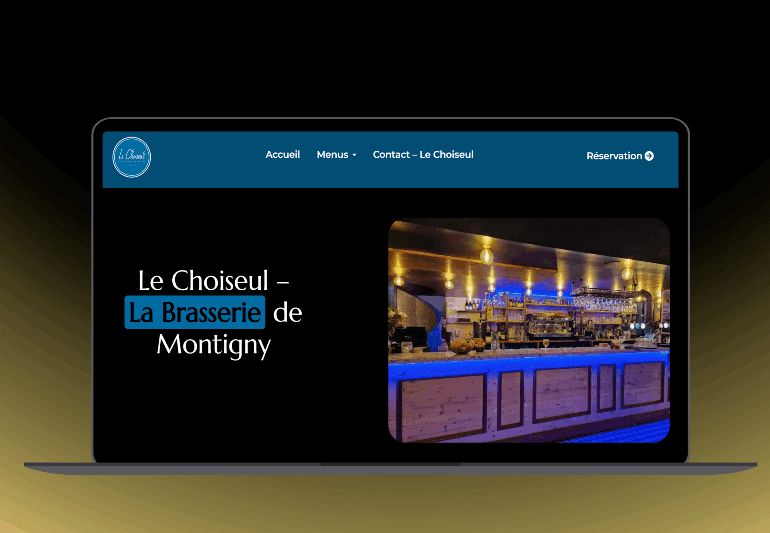 Site web restaurant le Choiseul